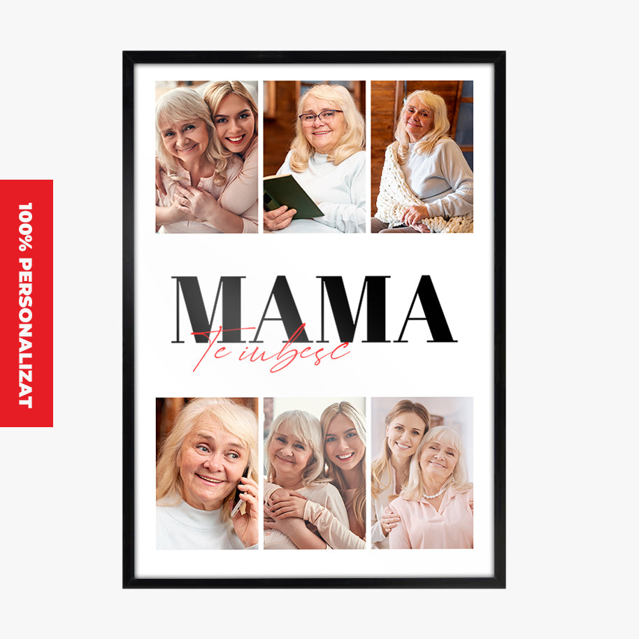 Tablou Colaj 6 Fotografii — „Mama, te iubesc” ❤️