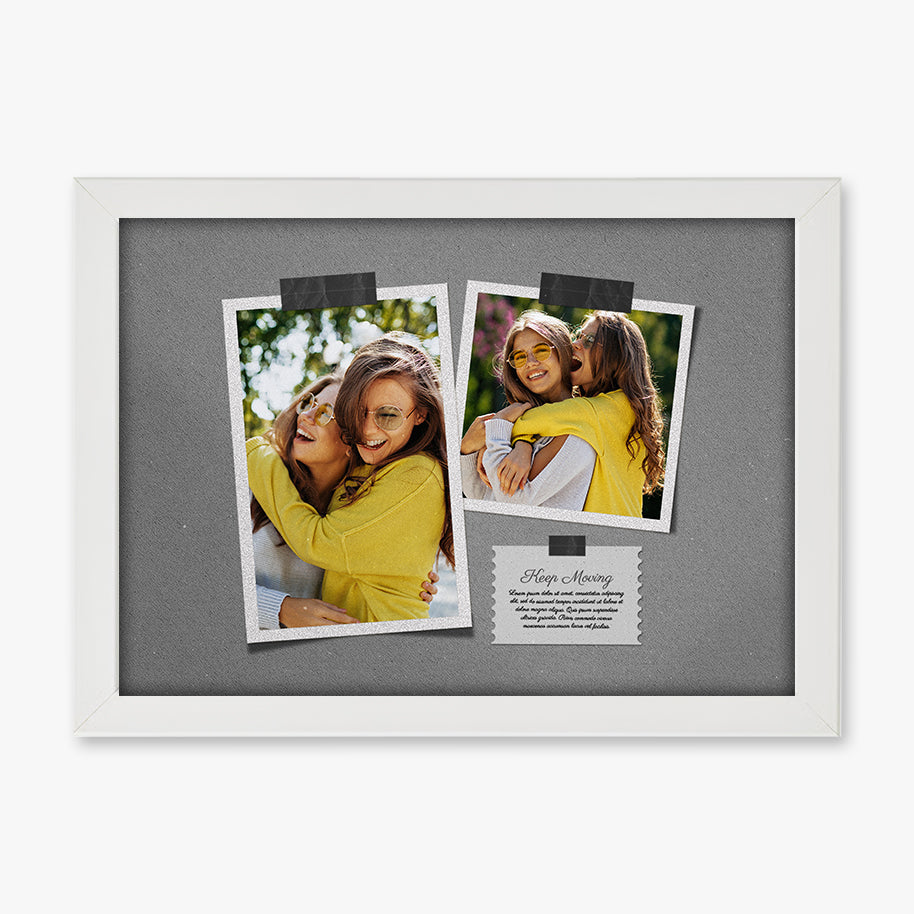 Tablou colaj foto prietenie – Cadou personalizat cu poze tip polaroid