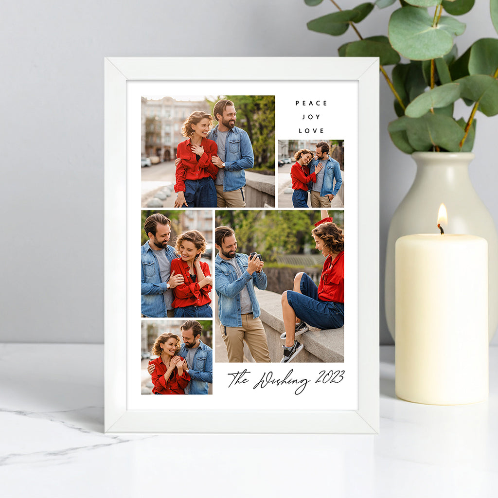 Tablou colaj foto personalizat pentru cupluri – Decor modern cu amintiri speciale