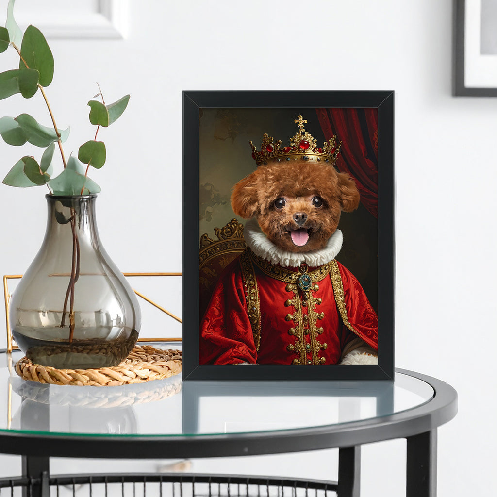 Tablou personalizat animal de companie – Portret regal amuzant