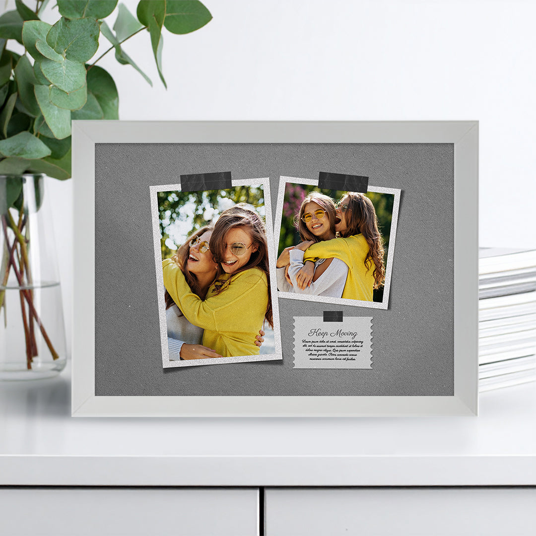 Tablou colaj foto prietenie – Cadou personalizat cu poze tip polaroid