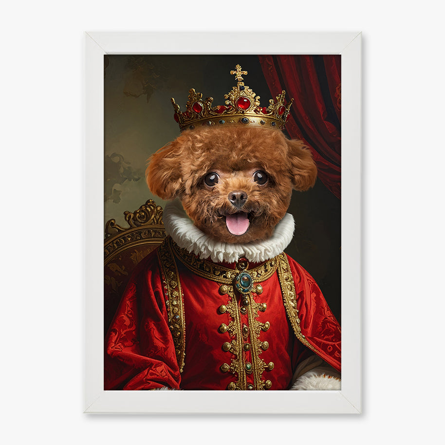 Tablou personalizat animal de companie – Portret regal amuzant