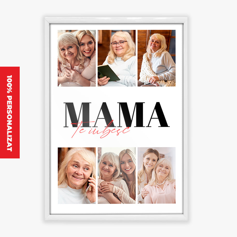 Tablou Colaj 6 Fotografii — „Mama, te iubesc” ❤️