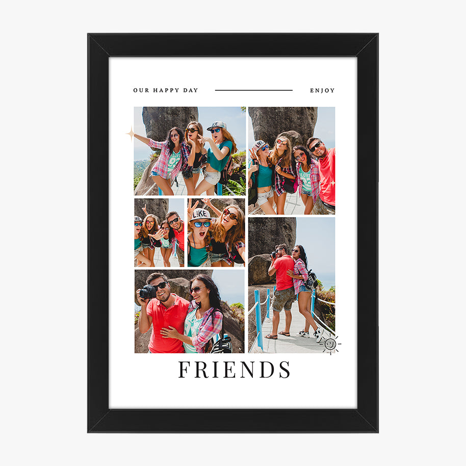 Tablou colaj foto Friends – Cadou personalizat pentru prieteni