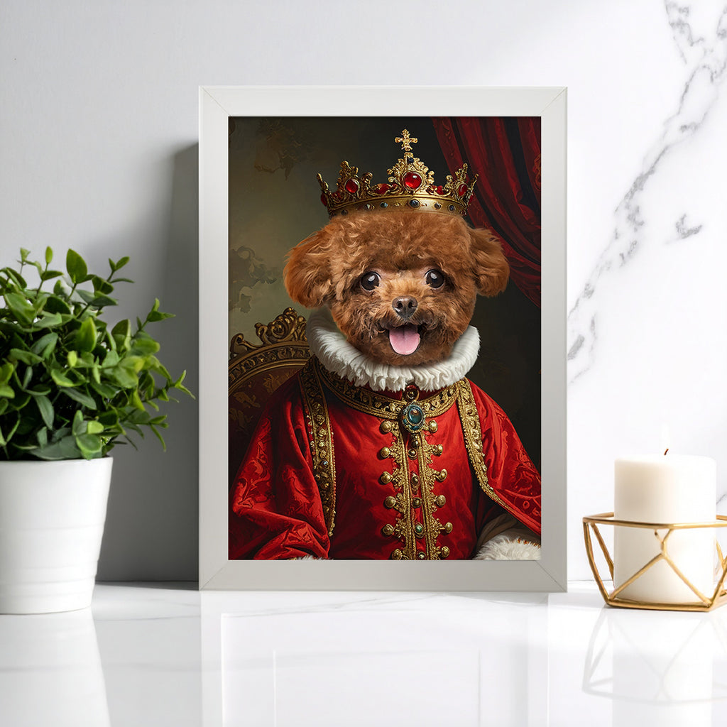 Tablou personalizat animal de companie – Portret regal amuzant