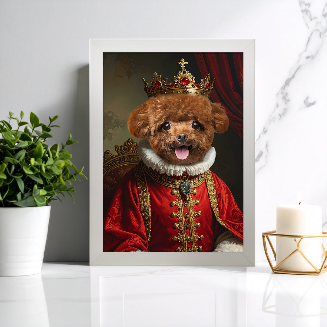 Tablou personalizat animal de companie – Portret regal amuzant