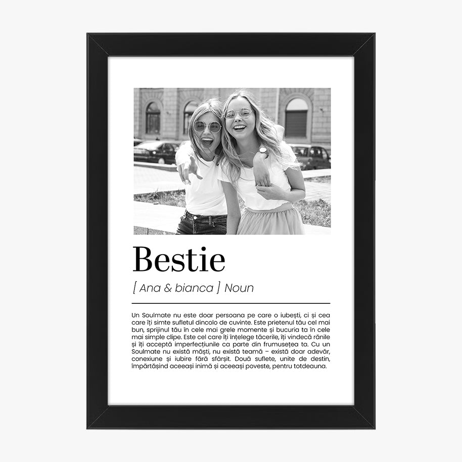 Cadou Personalizat pentru Prietene – Tablou Bestie