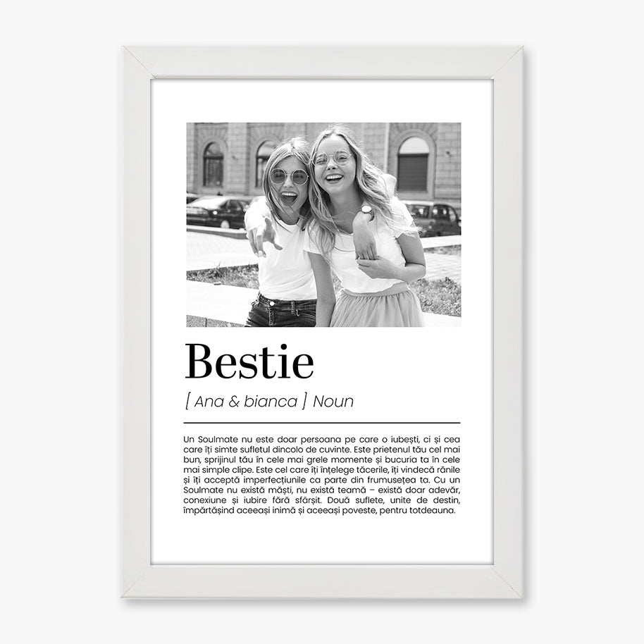 Cadou Personalizat pentru Prietene – Tablou Bestie