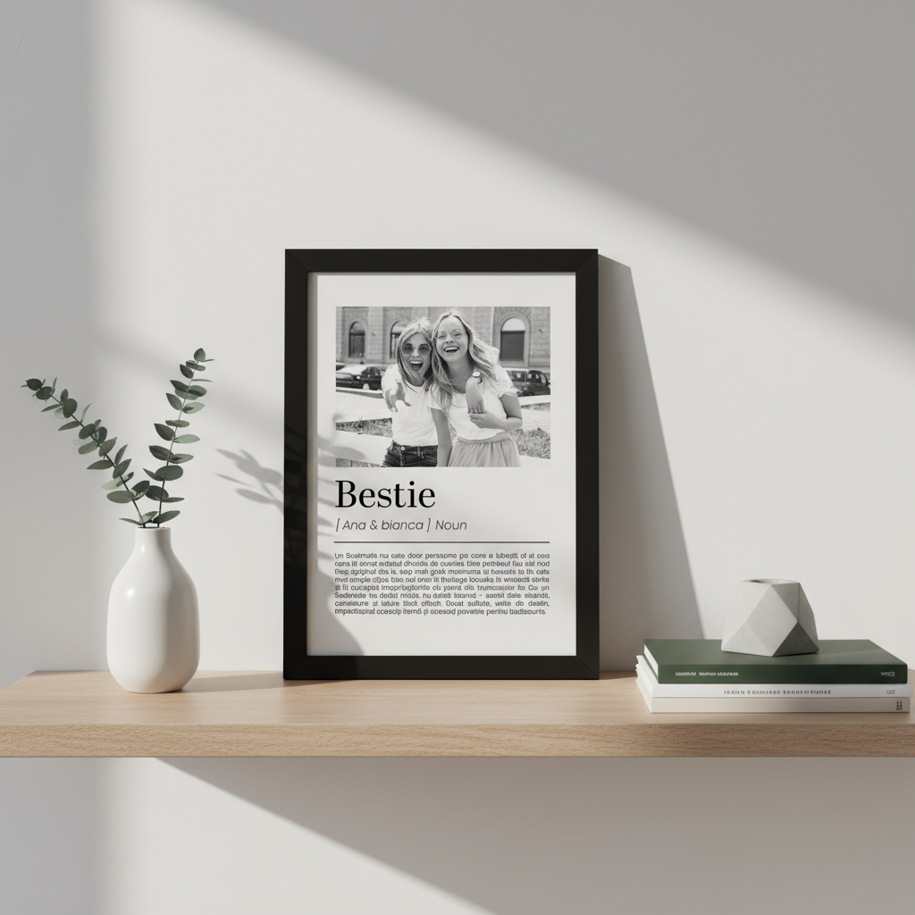 Cadou Personalizat pentru Prietene – Tablou Bestie