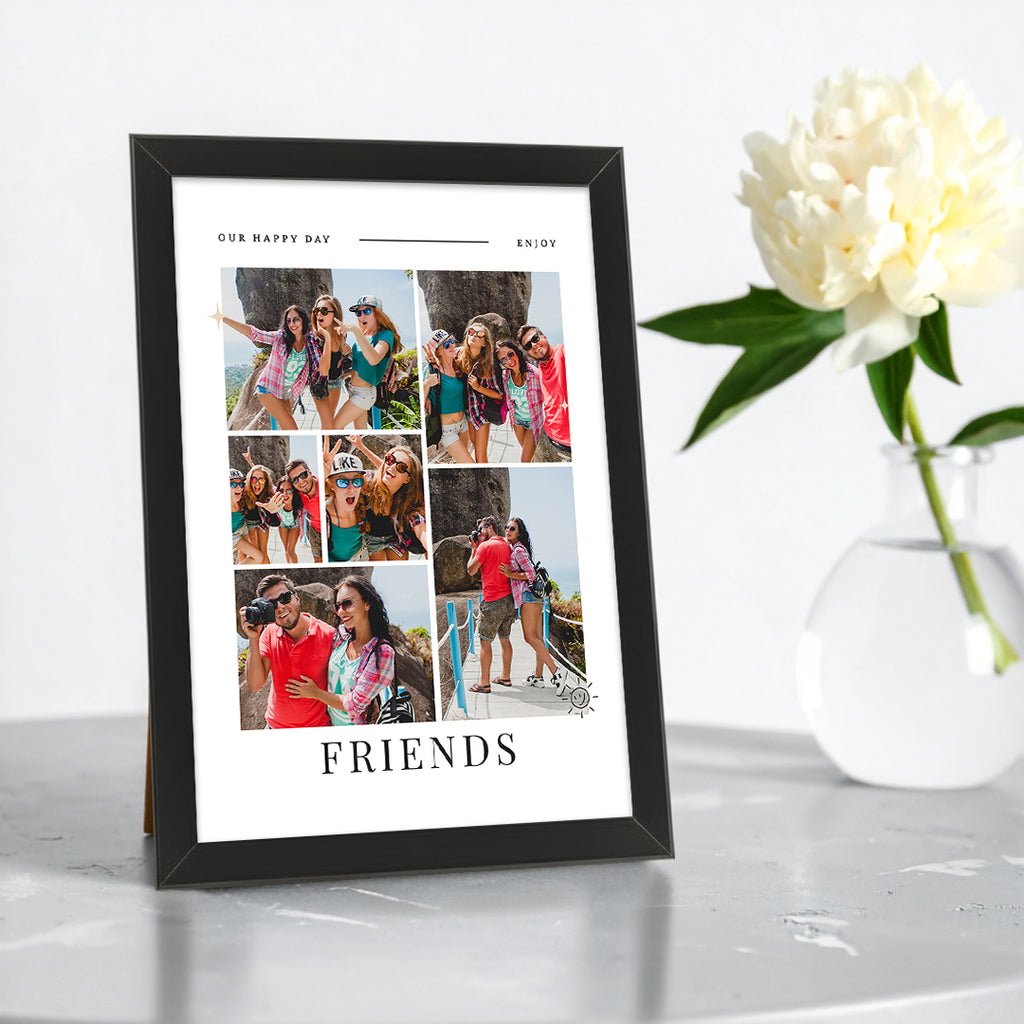 Tablou colaj foto Friends – Cadou personalizat pentru prieteni