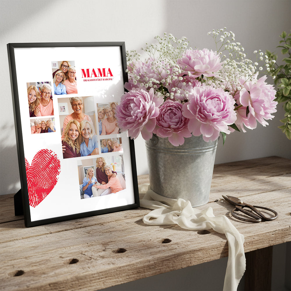 Tablou Colaj Fotografii — „Mama, dragoste fără margini” ❤️