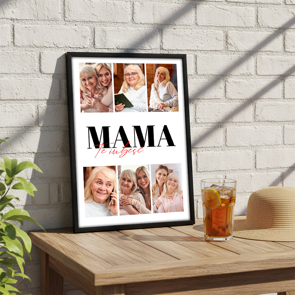 Tablou Colaj 6 Fotografii — „Mama, te iubesc” ❤️