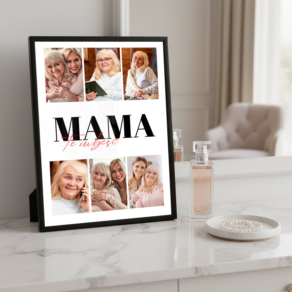 Tablou Colaj 6 Fotografii — „Mama, te iubesc” ❤️