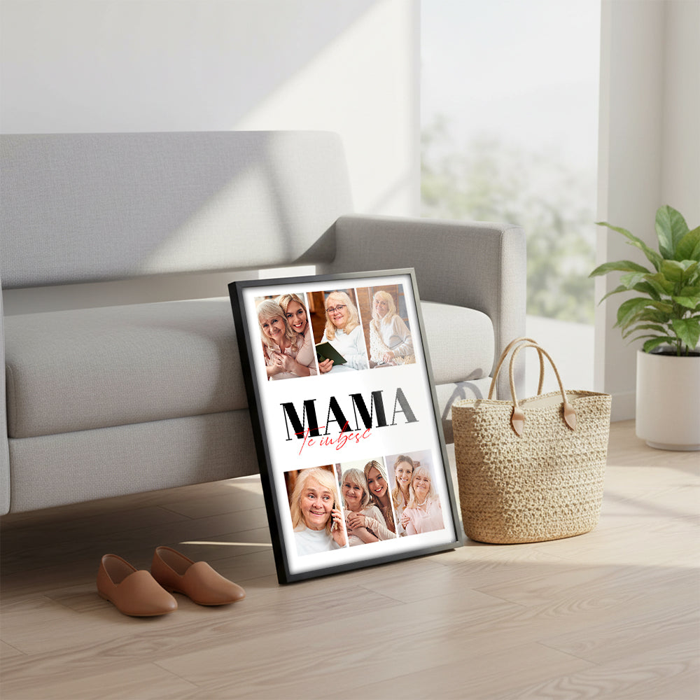 Tablou Colaj 6 Fotografii — „Mama, te iubesc” ❤️
