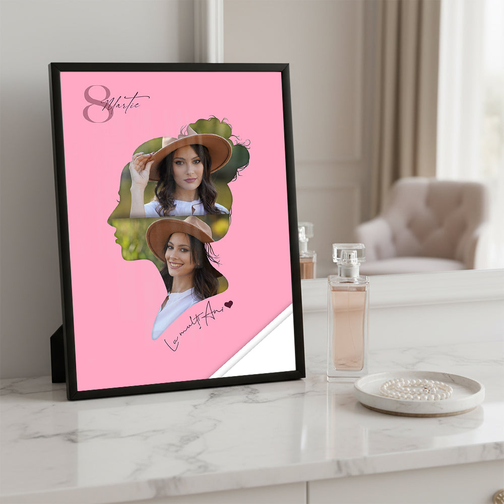 Tablou 8 Martie — Colaj Fotografii „La mulți ani” 🌸