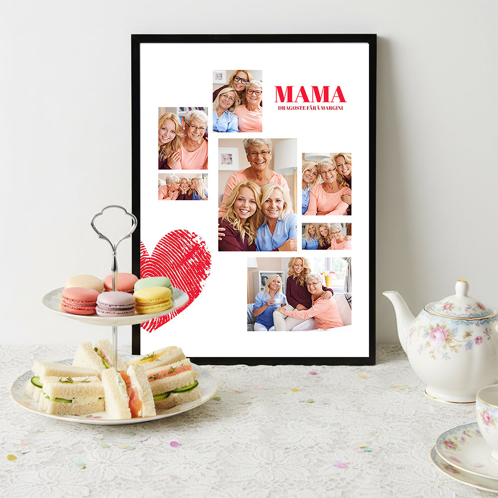 Tablou Colaj Fotografii — „Mama, dragoste fără margini” ❤️