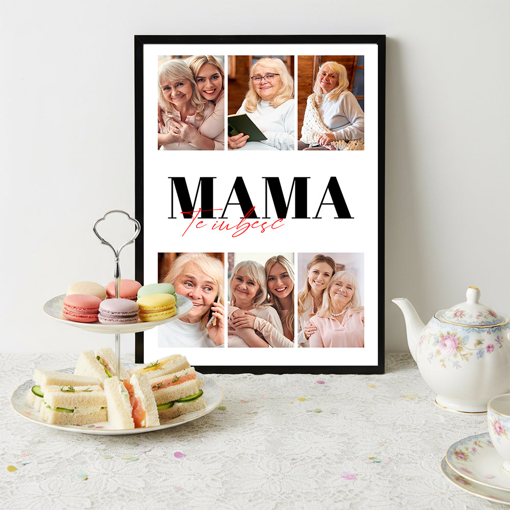 Tablou Colaj 6 Fotografii — „Mama, te iubesc” ❤️