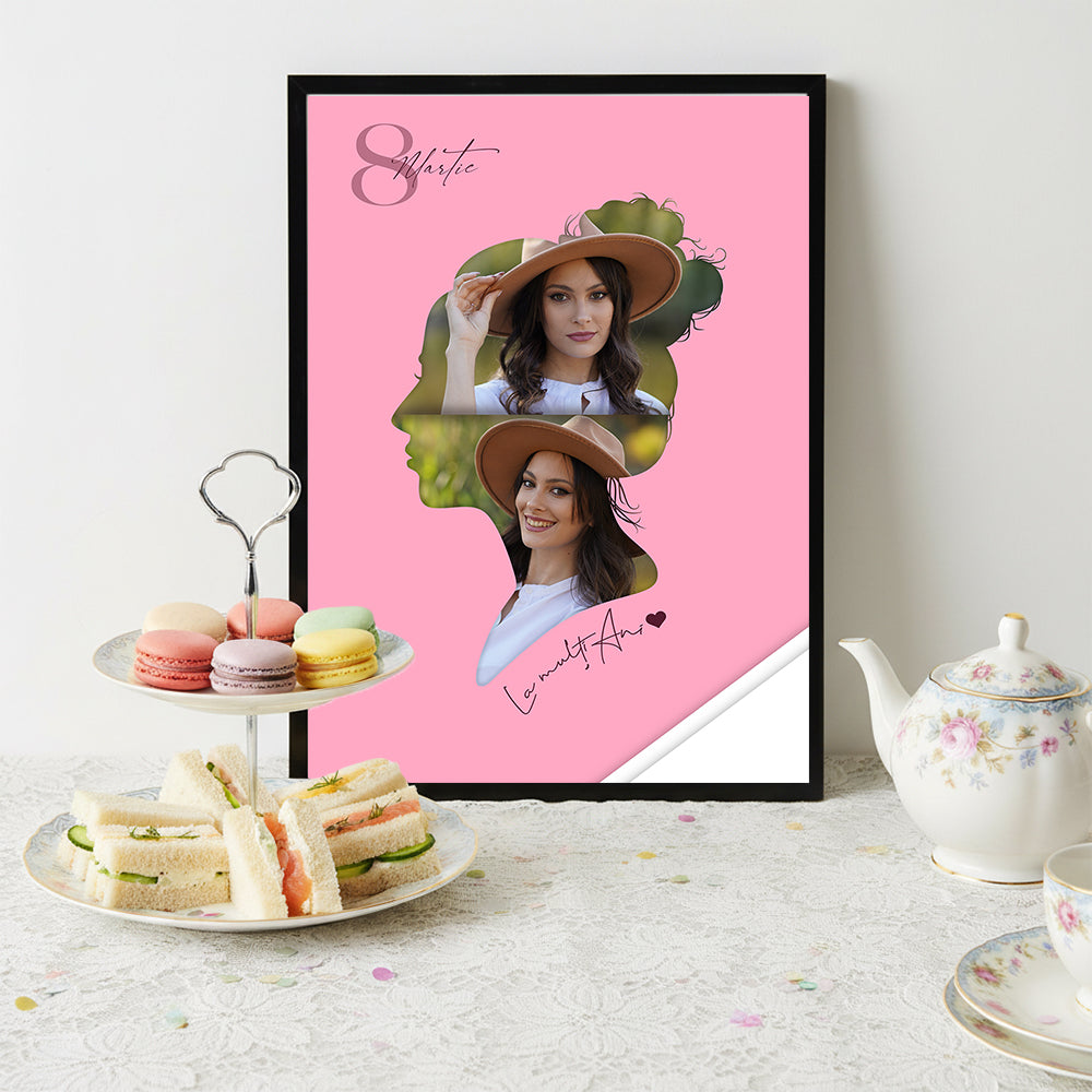 Tablou 8 Martie — Colaj Fotografii „La mulți ani” 🌸