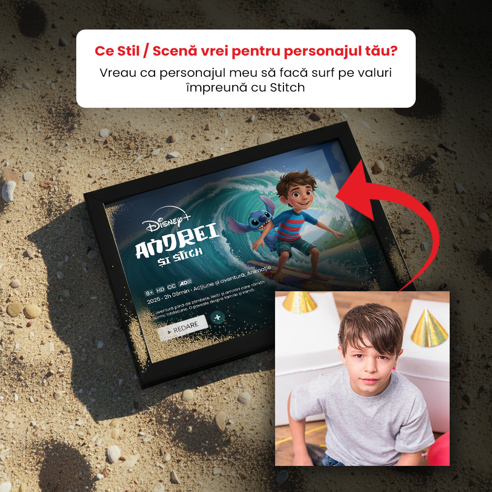 Tablou Disney Personalizat – Transformăm poza ta într-un personaj de film 🎬