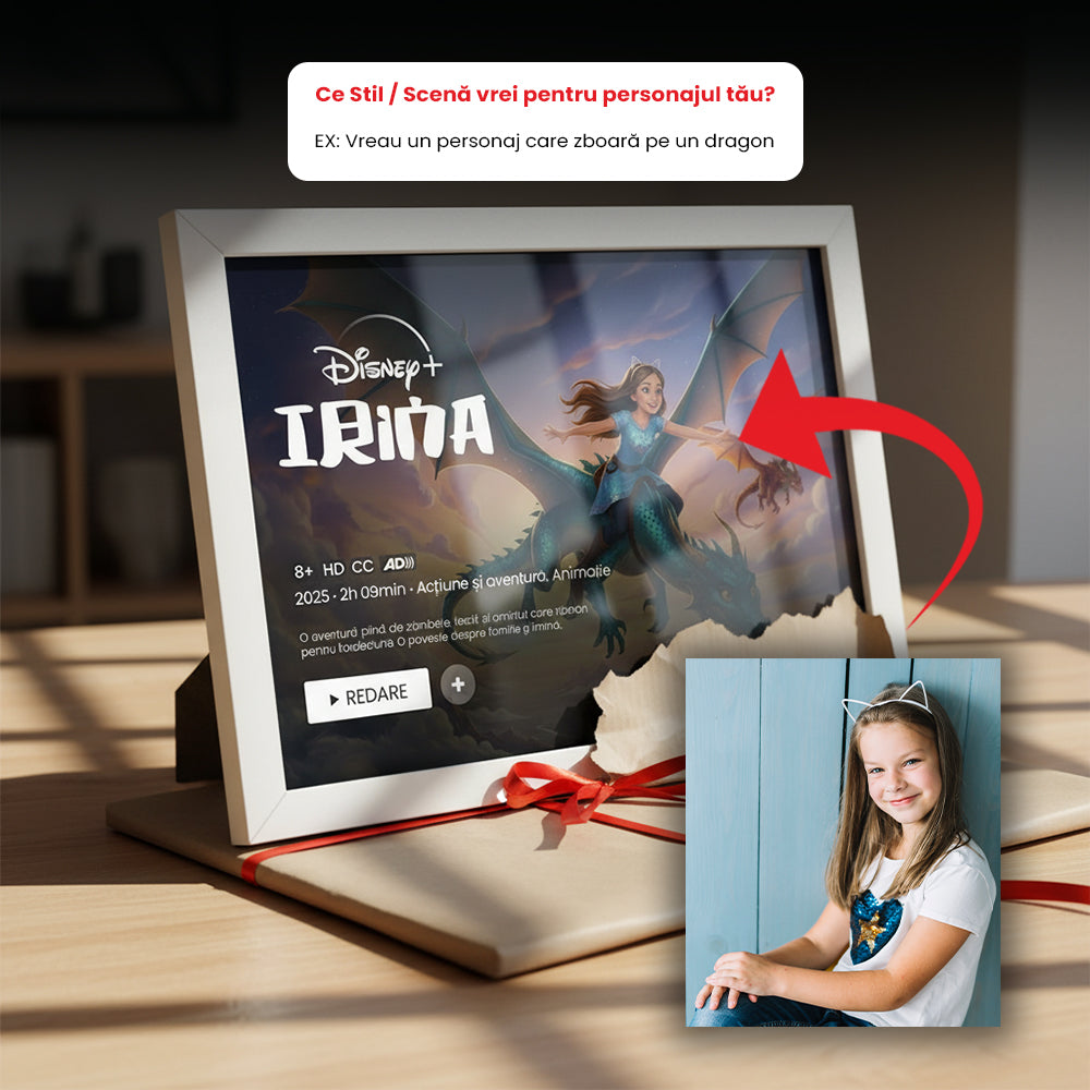 Tablou Disney Personalizat – Transformăm poza ta într-un personaj de film 🎬