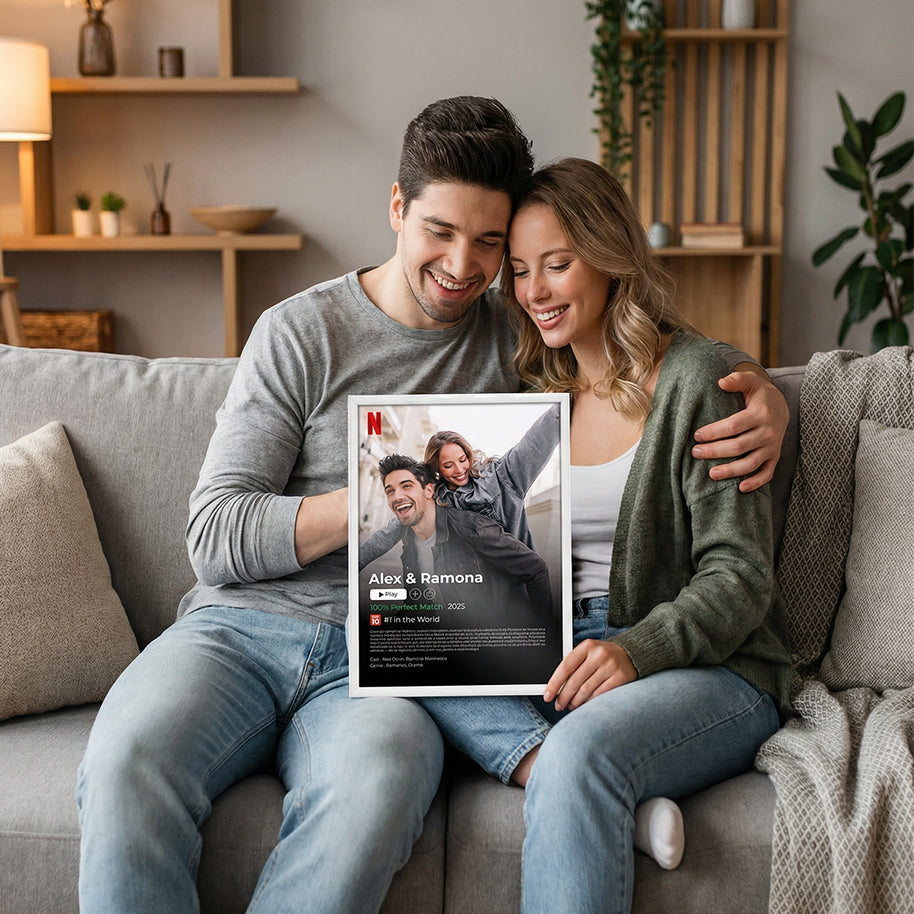 Tablou personalizat poster Netflix – poveste de dragoste ca un film